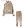 Kobiety dresowe bluzy garnitur Winter Spring Solid Casual Tracksuit Kobiet dresowy 2 sztuki