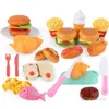 Cuisines Jouer à la nourriture Jouets de cuisine pour enfants Simulation Four à micro-ondes Éducatif Mini Faire semblant de couper Rôle Jouer Filles 230925