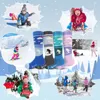 Protective Gear Merino Wool Kids Ski Socks 1 2 3 Pairs Winter Warm Thermal Skiing Snowboarding for Toddler Boys and Girls 230925