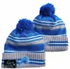 Lions Hat Fashion- Beanie Gebreide mutsen Sportteams Honkbal Voetbal Basketbal Mutsen Caps Dames Heren Pom Fashion Winter Top 3026