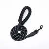 Dog Collars Pet Products Reflective Traction Rope Multi-color Nylon Round Large And Medium-sized Explosion-proof Foam Handl