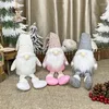 Рождественские украшения Gnome 2023 Безликая кукла Merry For Home Ornament Happy Year 2024 Noel Xams