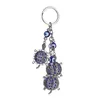 Sleutelhangers Blauw Boze Oog Sleutelhanger Ring Sieraden Schildpad Eiffeltoren Sleutelhanger Mode Dieren Vlinder Charms Kettinghouder Voor Handtassen Dhnwt