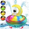 Bath Toys Baby Bath Toys Spray Water Rotation Light Up Automatisk induktion Sprinklerdusch med LED Bathtub Pool Toys Gift For Toddlers 230923