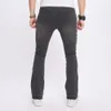 Mens Jeans Design Slim Fit rak Casual Street Style Patchwork Color Stretch Hip Hop Denim Pants for Spring Summer 230925