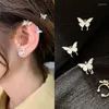 Ryggar örhängen mode koreansk öronben klipp super fairy fjäril stud unga lekar öron smycken tillbehör punk klipp örhänge juvelery