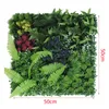 Decoração de festa 50x50cm 3d grama artificial painel de parede plástico interior gramado verde decoração de casa cenário de casamento flor planta loja decorações