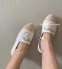 Frankrike varumärke delikat fiskare skor kvinna quiltade espadrilles skor kanal stiching gummi lägenheter kvinnor oxfords läder sneakers femme lyxdesigner loafers