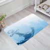 Carpets Blue Anchor Silhouette Living Room Doormat Carpet Coffee Table Floor Mat Study Bedroom Bedside Home Decoration Accessory Rug