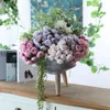 Fleurs décoratives 27 têtes, Rose mignonne pivoine en soie, Bouquet artificiel, fausse Table pour la maison, décoration de mariage, intérieur