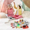 Cuisines jouer à la nourriture 42 pièces semblant cuisine jouet enfants Chef rôle Playset ensemble de cuisine cadeau éducatif pour les tout-petits enfants filles garçons 230925