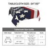 Table Cloth USA American Flag Tablecloth Patriotic Stars And Stripes Print Decoration Cover Wedding Wholesale Waterproof
