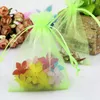 Gift Wrap 100 Pcs Drawstring Pouch Organza Bag Clear Candy Bags Wedding Jewelry Beam Port Packaging Supplies