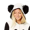 Hoodies femininos panda moletom bonito outono leve suor jaqueta feminina camisas de manga longa com bolso kanga meninas camisola