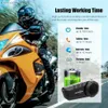 Walkie Talkie Freedconn KY Pro Motocicleta Intercom Bluetooth Capacete Headset Moto 6 Pilotos 1000M Moto Group Interfone à prova d'água HKD230925