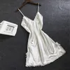 Women's Sleepwear Lace Patchwork Camisola Lingerie Nighty Wedding Silk Dress 2023 Sleep Wear Nightdress Clothes Women Nightgowns Sexy