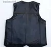 Gilets pour hommes Homme Automne Vente chaude Col en V Noir Simple Boutonnage Épais 100% Gilet de fourrure en peau de mouton Mâle Hiver Chaud Gilet de fourrure en peau de mouton L230925