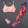Kvinnors träningsdräkter Yoga Set Tracksuit Sportwear Women Outdoor Running Workout Fitness Top Bra Sport Leggings Suit Lady Gym Clothes Free Yoga L230925