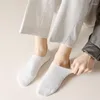 Erkek Çoraplar Yaz İnce Anti-Sıdlı ve Düşen Topuk Çift İğne Taranmış Pamuk Deodorant Ter Emme Görünmez