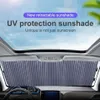 Bloc pare-soleil rétractable pour pare-brise de voiture, couverture de pare-soleil, rideau en aluminium pour fenêtre avant et arrière, protection solaire contre les UV, 46 65 70cm, 245m