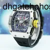 Richarmills Watches Mechanical Watch Miller Mens 1103 Automatic Hollow Out Clock Swiss World Famous Rm1103 Titanium Metal Com frj