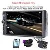 7018B 2 Din Car Radio Bluetooth 7 Touch Screen Stereo FM Audio Stereo MP5 Player SD USB Support Camera 12V HD1233A