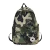 Schooltas Vrouwelijke Koreaanse Versie Middelbare School Student Harajuku Ulzzang Junior High School Student Camouflage Rugzak Mannelijke Trendy Ins Stijl Rugzak 230815