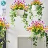 Dried Flowers 14 " Artificial Flower Calla Lily Fake Plant Home Indoor Outdoor Grass UV Protection Decorative Arrangement 230923