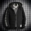 Hommes vers le bas Parkas Mans Slim Fit sweats à capuche manteaux coton vêtements d'extérieur hommes mode veste hiver extérieur imperméable vente 230925