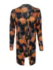 Women's Trench Coats Women S Halloween Long Cardigans Pumpkin Animal Ghost Lekki płaszcz Zabawne otwarte kostiumy przednie topy