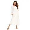 Women's Sleepwear Vintage White Nightgowns Long Sleeve Sweet Girls Princess Loose Royal Nightdress Pyjamas Women