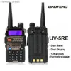 Walkie talkie 2pcs /pack baofeng uv-5re walkie talkie 듀얼 밴드 모바일 햄 라디오 핸드 헬드 워키 5W 긴 범위 인터 폰 hkd230925