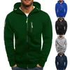 Jaquetas masculinas 2023 primavera outono com capuz zip up jaqueta homens moda slim windbreaker casaco roupas inverno quente suéteres