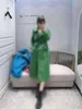 Casacos femininos designer Zhao Lusi Old Flower Jacquard Windbreaker Coat LJKB