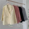 Giacca da donna alla moda Giacca da ufficio Donna Estate Autunno Cappotto sottile Blazer nero Top a maniche lunghe Coreano all'ingrosso a buon mercato