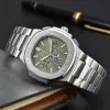 디자이너 남성 시계 쿼츠 손목 시계 클래식 패션 스테인리스 스틸 방수 5740 Pateks Nautilus 손목 시계 신사 시계 팔찌 여성