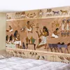 Tapeçarias Pirâmide egípcia antiga mural decoração de casa tapeçaria cena psicodélica Bohemian tapeçaria decorativa folha de cama pendurado na parede 230923