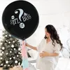 Andra evenemangsfest levererar svart pojke eller tjej kön avslöja ballonger 36 tum latex ballong med konfetti för baby shower födelsedagsfest dekor globos leveranser 230925