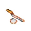 Ashion Link Chain Designer Halsband Armband Letter V Ljialuxury smycken Rostfritt stål Hiphop Orange Black Silver Mens Chains Halsband smycken för män kvinnor