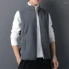 Gilet da uomo Gilet da uomo Giacca Autunno Caldo Giacche senza maniche Maschile Inverno Gilet casual Plus Size Homme Marchio di abbigliamento L203