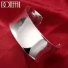 Bangle Arrival Pure 925 Sterling Silver Bangle Bracelets Women Smooth Open Bracelet Fashion Jewelry Engagement Christmas Gift 230925