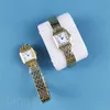 Luksusowe zegarek dla mężczyzn Women Square Watches Wysokiej jakości ruch kwarcu Orologio Pełny projektant ze stali nierdzewnej zegarki Sapphire Glass SB002