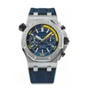 Titta på Designer Watches Mens Rubber Multi-Color Quartz Electronic Sapphire Waterproof Mens Watch