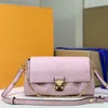 2023 Classic Old Flower Chain Bag Shoulder Messenger Handbag Fashion Buckle Crossbody Back Lady Letter Print Wallet