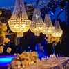 Dekoracja imprezy 4PCS) Ślubne rekwizyty Luksusowe wydarzenia scena dekoracyjne światła żyrandolowe centralny wystrój ślubny tło 2930