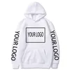 Herrtröjor tröjor Anpassade tryck Par Par Lossa Anime Sweatshirt unisex Men Kvinnor kläder 230925