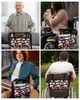 Storage Bags Middle Ages Modern Abstract Geometry Red Wheelchair Bag Armrest Side Electric Scooter Walking Frame Pouch