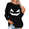 Women's Hoodies Sweatshirt Women Casual Fashion Halloween Print Long Sleeve Sweatshirts Europe And America Pullover Top Roupas Para Mulheres