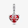 Charms 925 argent Sterling baiser rouge Murano verre balancent breloques ajustement Original européen bracelet à breloques mode femmes mariage Engageme267y