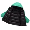 Down Coat Children Toddler Kids Winter Warm Zipper Solid Two Sided Padded Coats Baby Boys Girls Ytterkläder Huvjacka Outwear